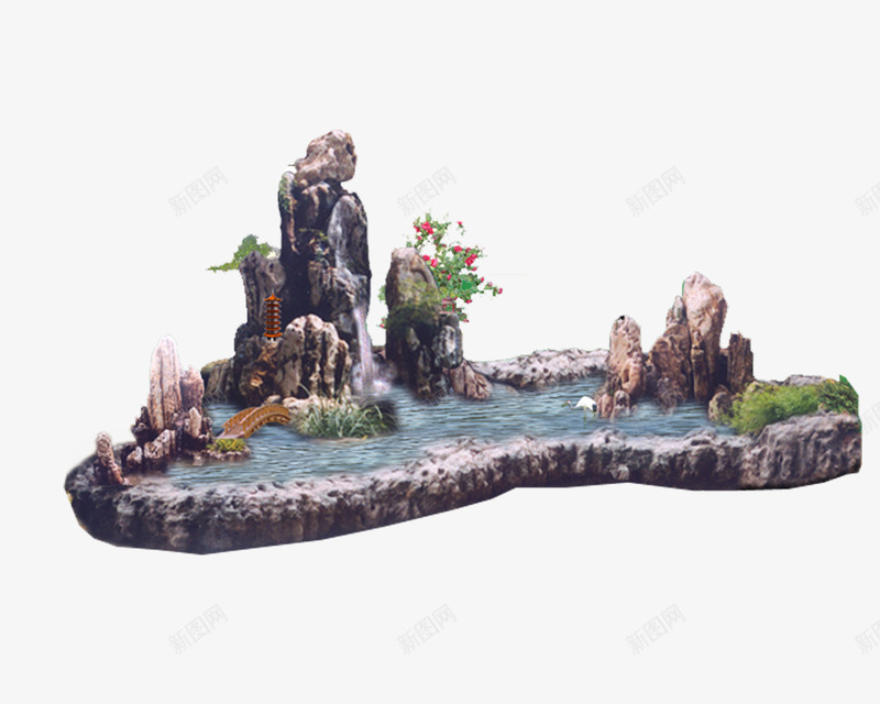 假山园林后期png免抠素材_新图网 https://ixintu.com 假山 园林假山后期 园林素材 石头造型