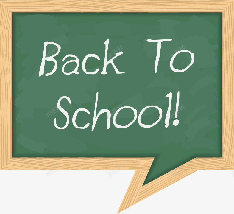开学季png免抠素材_新图网 https://ixintu.com 字母 学校 对话框 开学 开学季 教育 矢量素材 黑板