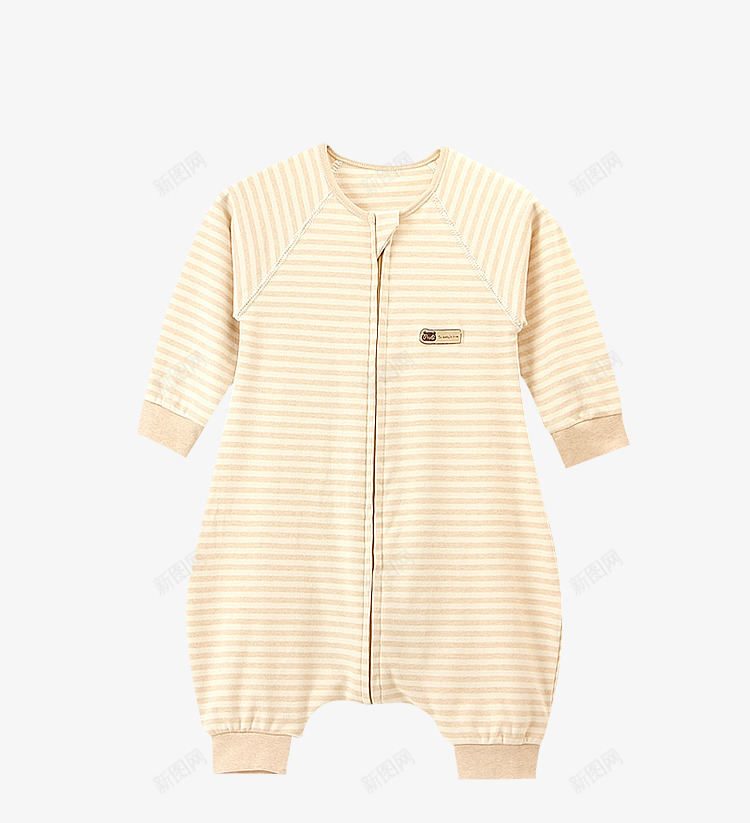 婴儿彩棉哈衣爬服png免抠素材_新图网 https://ixintu.com 婴儿爬服 彩棉 条纹彩棉爬服