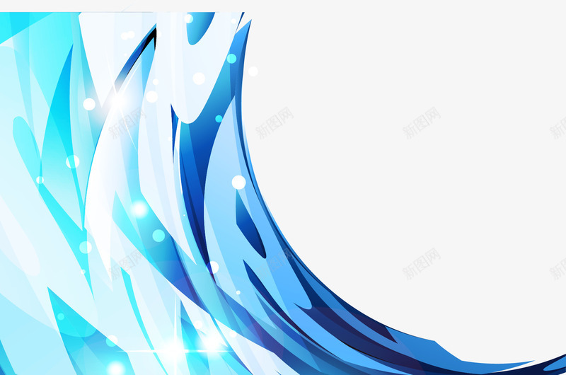 蓝色流线线条矢量图ai免抠素材_新图网 https://ixintu.com 彩绘 彩色 流线型图案 流线型线条 流线花纹 线条 花纹 蓝色 矢量图