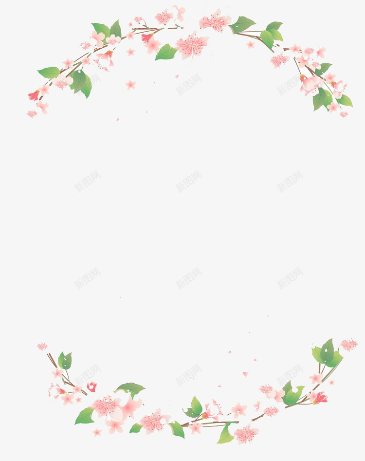 漂亮梅花宣传框png免抠素材_新图网 https://ixintu.com 可爱 宣传框 宣传框架 广告宣传框 梅花 漂亮 精致
