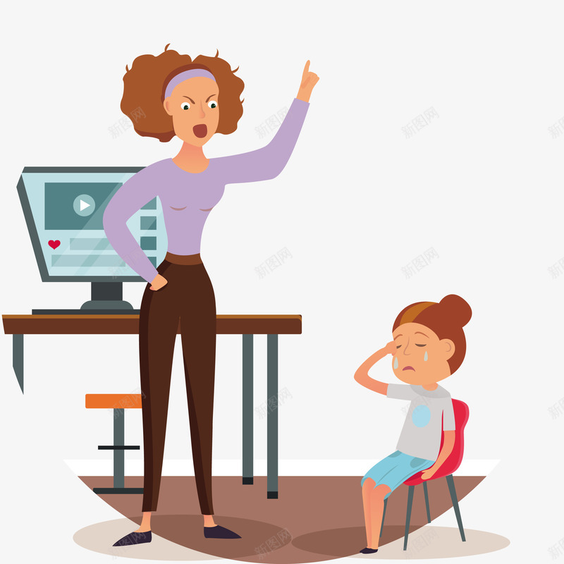 一个教育孩子的母亲矢量图eps免抠素材_新图网 https://ixintu.com 一个母亲 教育 教育孩子 母亲 母亲PNG 矢量母亲 矢量图