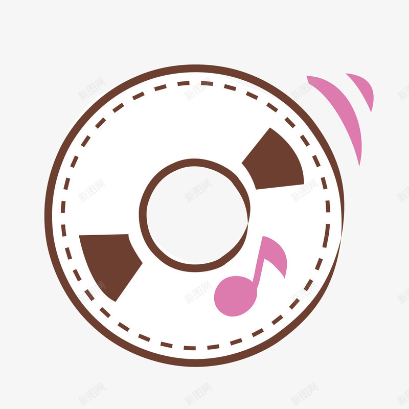 音乐光盘图标矢量图ai_新图网 https://ixintu.com ico icon 光盘 卡通图标 图标 矢量图标 音乐 矢量图