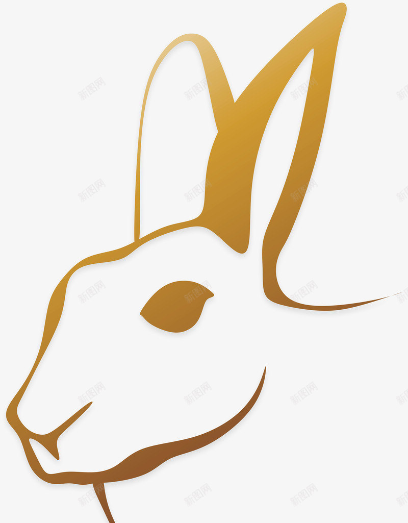 兔子头黄色线条插画png免抠素材_新图网 https://ixintu.com 兔子 兔子头插画素材 兔子插画素材 动物插画素材 线条 线条插画素材 线条素材 黄色插画素材