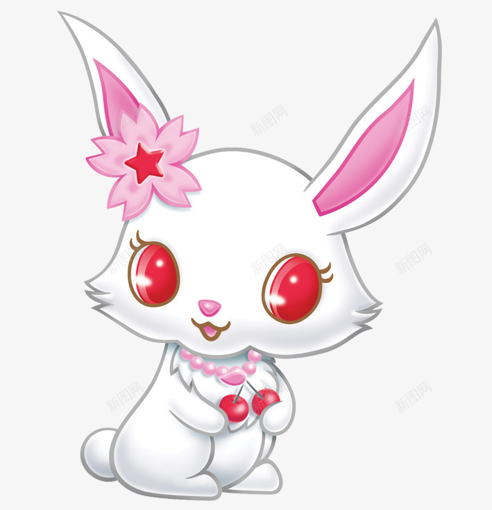 吃水果的兔子png免抠素材_新图网 https://ixintu.com q版兔子 兔子 创意兔子 动物 卡爱的兔子 卡通兔子 卡通动物 白色 粉色 红色