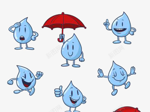 大水珠卡通形象png免抠素材_新图网 https://ixintu.com 卡通 大水珠 经典 网页设计 装饰
