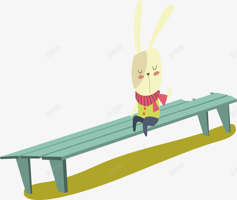 森林动物休闲的小兔子卡通插画素矢量图ai免抠素材_新图网 https://ixintu.com 休闲的小兔子 儿童房 动物 动物插画卡通插画 卡通 卡通动物 卡通森林 可爱 插画 森林动物 森林动物休闲的小兔子卡通插画素材免费下载 装饰画 矢量图