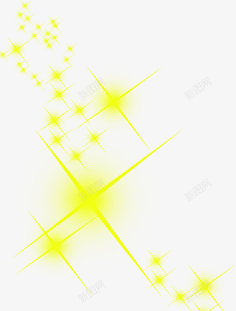 黄色星星海报宣传png免抠素材_新图网 https://ixintu.com 宣传 星星 海报 黄色