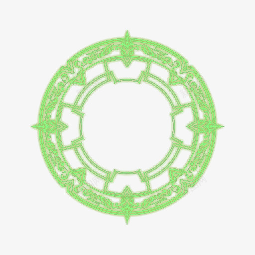 手游魔法阵png免抠素材_新图网 https://ixintu.com 手游 特效 绿色 花纹 魔法阵