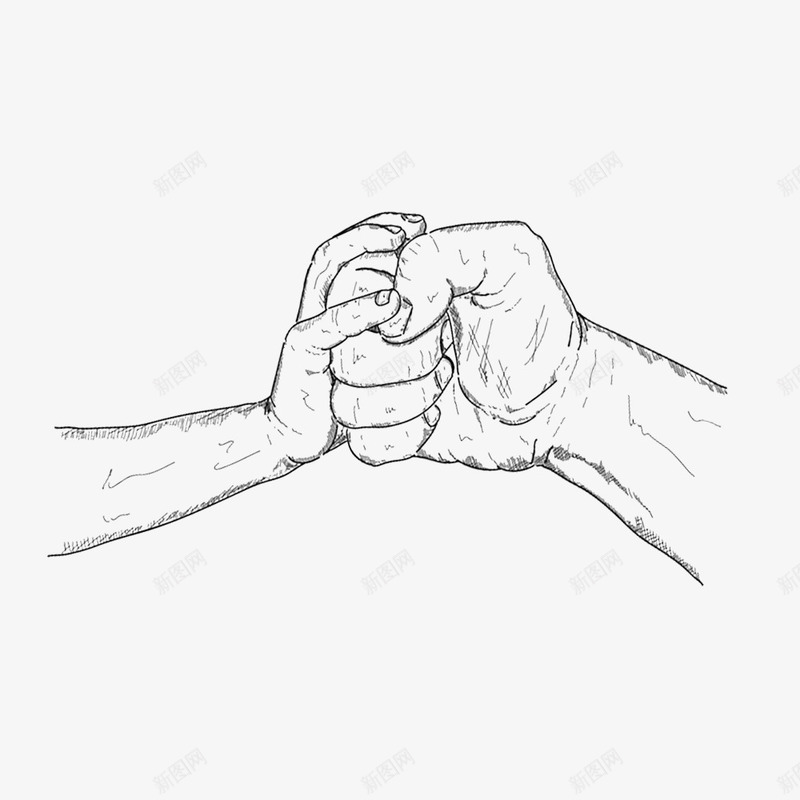 手绘双手抱拳手势图标psd_新图网 https://ixintu.com 免抠PNG 卡通 双手抱拳 手掌 手绘 抱拳手势