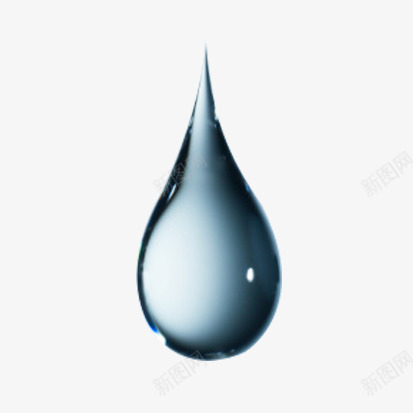 蓝色的水滴png免抠素材_新图网 https://ixintu.com 干净的水滴 水滴素材 液体 蓝色 透明水滴