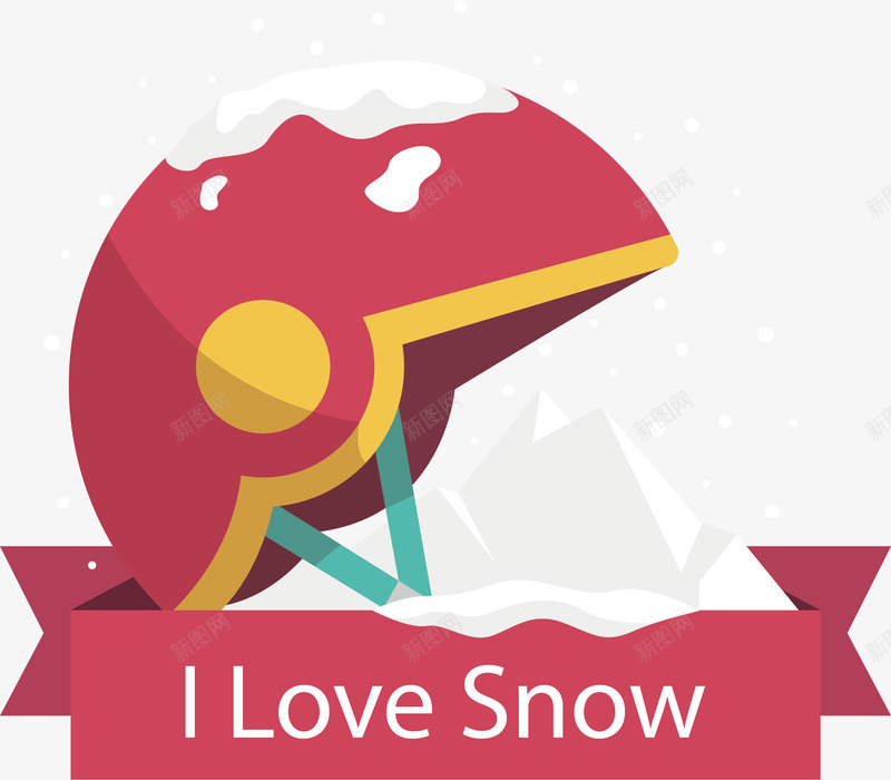 红色头盔滑雪标签矢量图ai免抠素材_新图网 https://ixintu.com 头盔 滑雪 滑雪帽 滑雪标签 矢量png 粉红色 矢量图