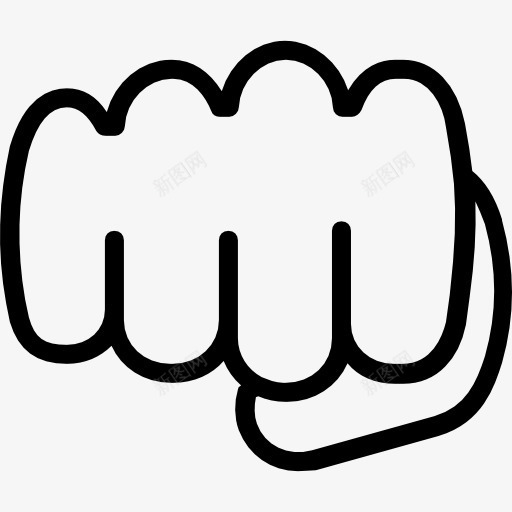 第一图标png_新图网 https://ixintu.com 手 手势 手和手势 手握拳头 拳头 握拳
