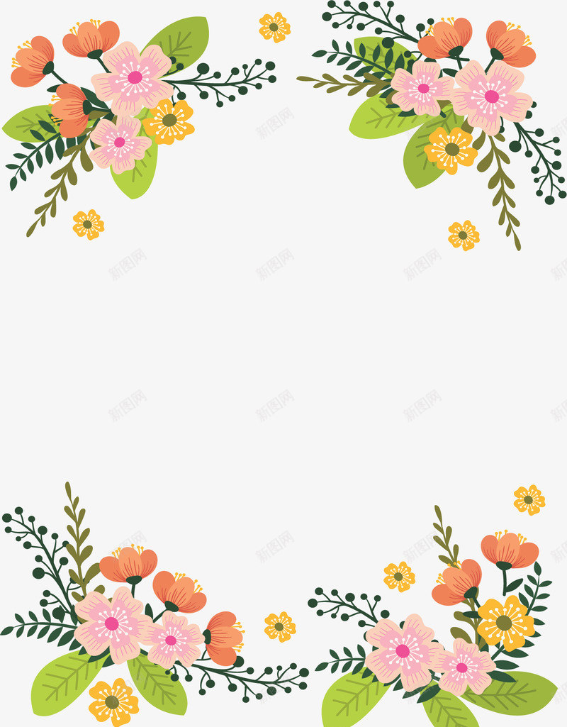 精美粉红浪漫花藤矢量图ai免抠素材_新图网 https://ixintu.com 浪漫花藤 矢量png 粉红色 粉红花藤 精美花藤 花藤 矢量图
