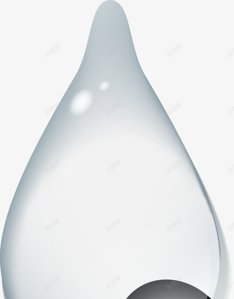 灰色梦幻水滴png免抠素材_新图网 https://ixintu.com 图案 梦幻 水流 水滴 水珠 清新 灰色 简约