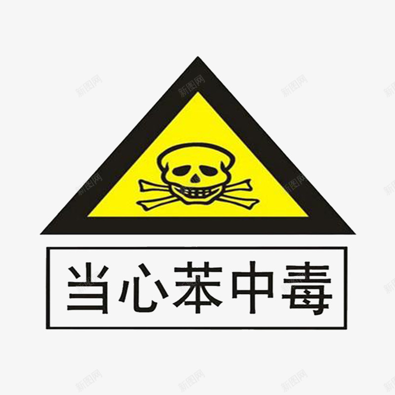 卡通危险品标识的PSD分层图标psd_新图网 https://ixintu.com 危害的 安全的 无危害 无毒标志 无毒的 绿色的