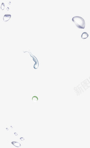白色卡通晶莹水珠液体png免抠素材_新图网 https://ixintu.com 卡通 晶莹 水珠 液体 白色