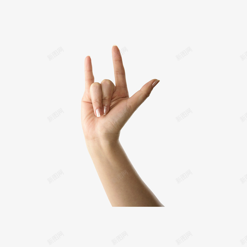 摇滚手势png免抠素材_新图网 https://ixintu.com 手势 手指 手指甲 手臂