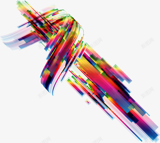 创意科技线条时尚背景png免抠素材_新图网 https://ixintu.com 个性背景 动感背景 底纹 彩色线条 时尚背景