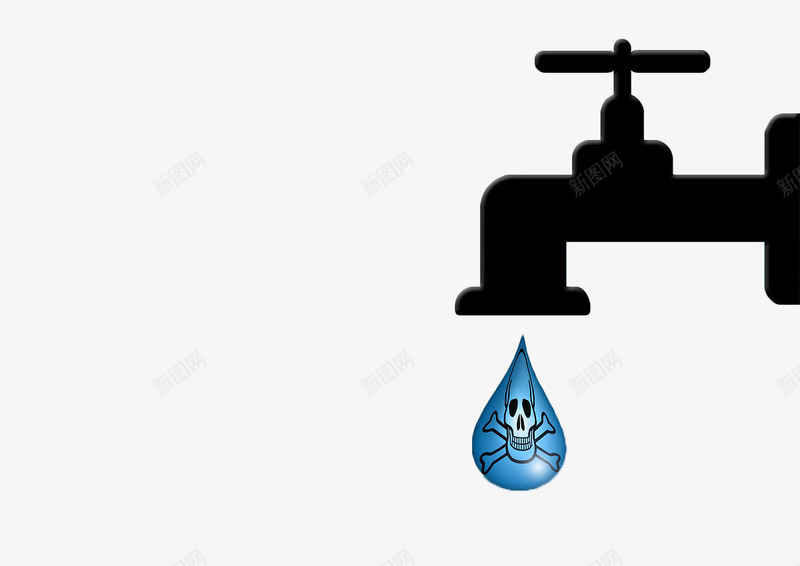 手绘黑色水龙头滴水png免抠素材_新图网 https://ixintu.com 手绘 水滴 水管 水龙头 水龙头流水 滴水 省水 节约用水 黑色