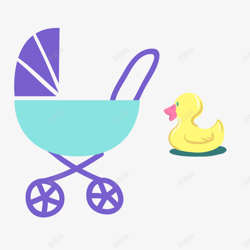 卡通婴幼儿可爱玩具婴儿车小鸭子矢量图ai免抠素材_新图网 https://ixintu.com 卖萌 可爱 奶瓶 妇幼 婴儿床 婴儿车 小兔子 小孩 小熊 小衣服 小鸭子玩具 手绘 萌 矢量图