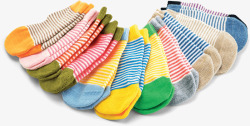 彩色时尚条纹袜子素材