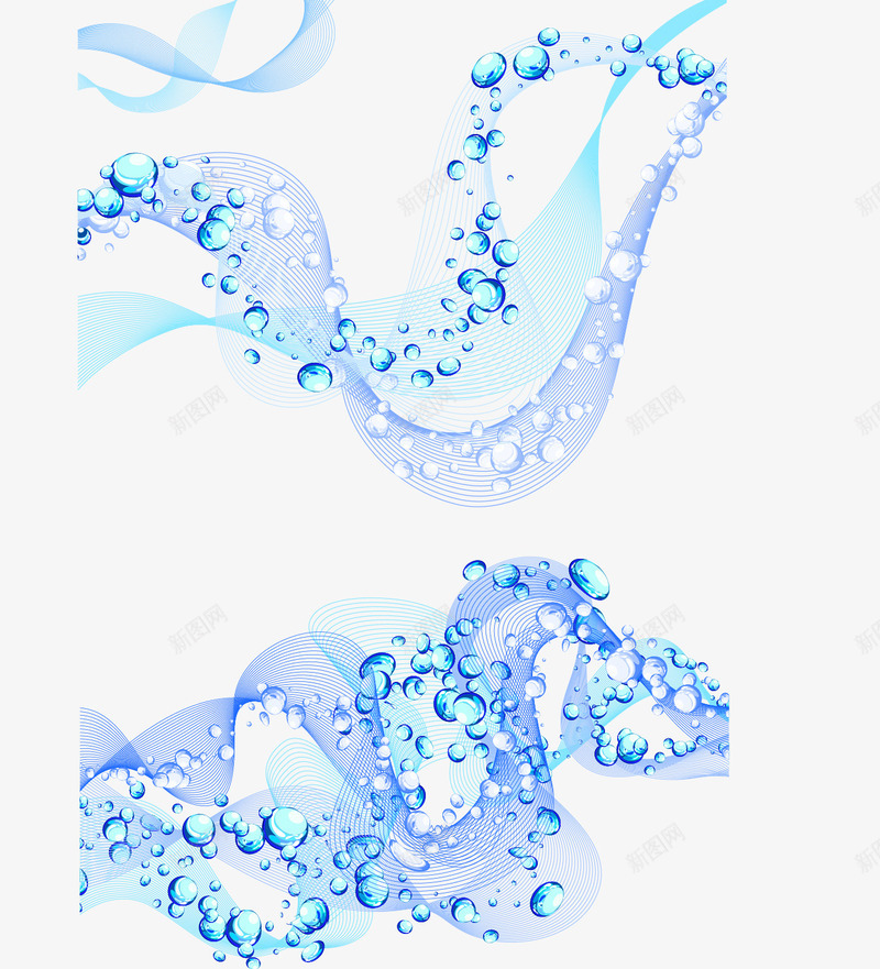 动感蓝色水珠png免抠素材_新图网 https://ixintu.com 动感 水 水珠 蓝色