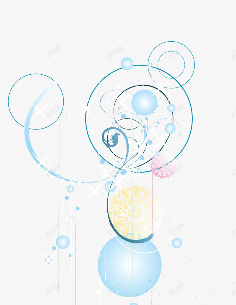圆形光点图案png免抠素材_新图网 https://ixintu.com 圆形图案 平面装饰 生活娱乐 装饰图案