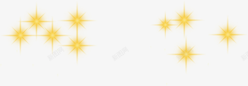 黄色星星光点开业png免抠素材_新图网 https://ixintu.com 开业 星星 黄色