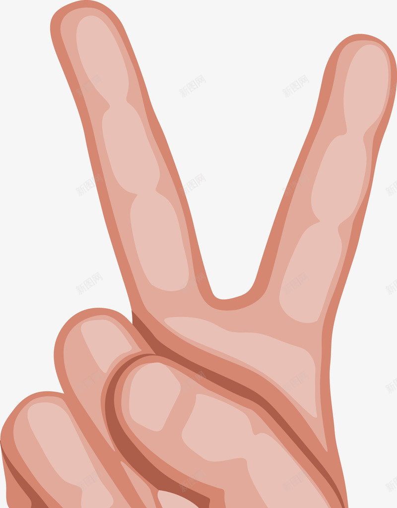 卡通胜利手势png免抠素材_新图网 https://ixintu.com yeah 卡通手 卡通手图 卡通竖拇指 可爱手指 手势 手型图 手姿势 手指 手掌 拇指 矢量手