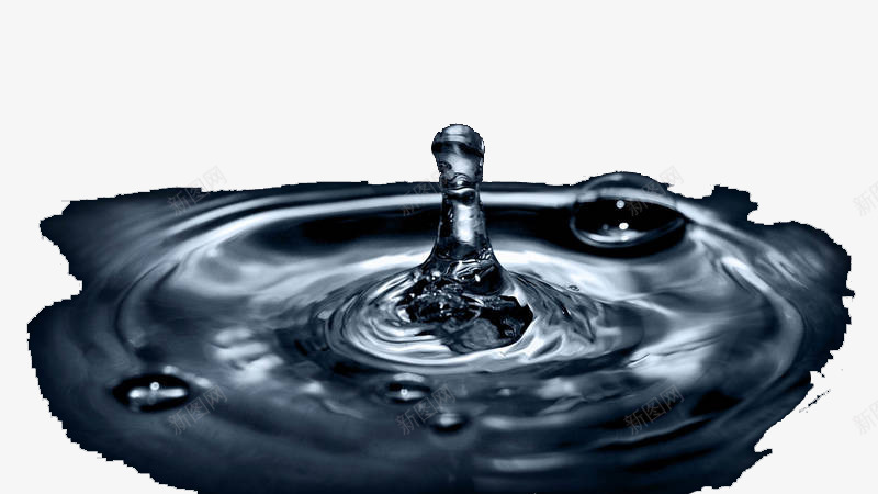 水滴涟漪png免抠素材_新图网 https://ixintu.com 彩色涟漪 水滴 涟漪 银色