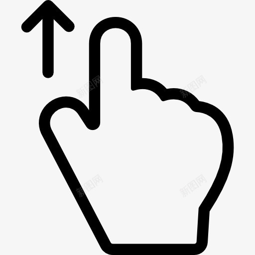 刷卡图标png_新图网 https://ixintu.com 一方面 姿态 手势 箭头向上 触摸屏多媒体选项