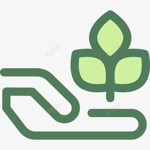 发芽图标png_新图网 https://ixintu.com 农业和园艺 发芽 园艺 手和手势 手掌树 树 生态环境 生长的种子 自然