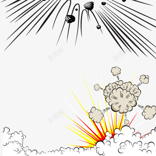 震动爆炸涂鸦元素png免抠素材_新图网 https://ixintu.com 元素 彩绘 手绘 效果元素 涂鸦 爆炸 特效 震动