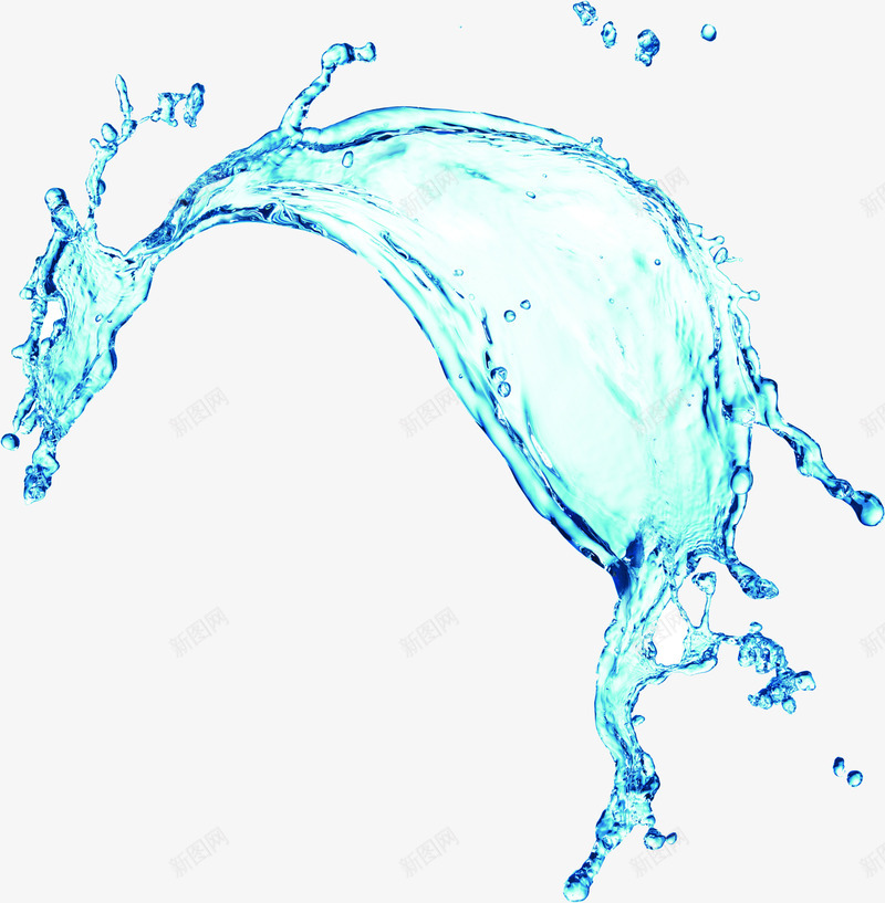 蓝色晶莹水珠液体png免抠素材_新图网 https://ixintu.com 晶莹 水珠 液体 蓝色