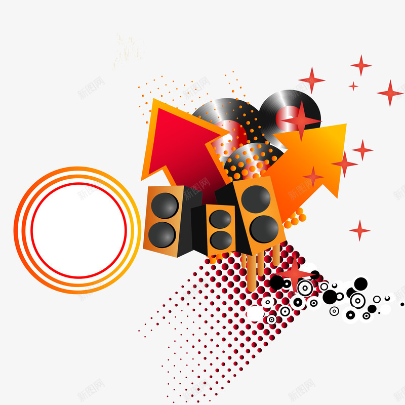 超酷潮流音乐背景png免抠素材_新图网 https://ixintu.com 潮流音乐背景免费png下载 潮流音乐背景矢量素材 超酷潮流音乐背景 音箱背景