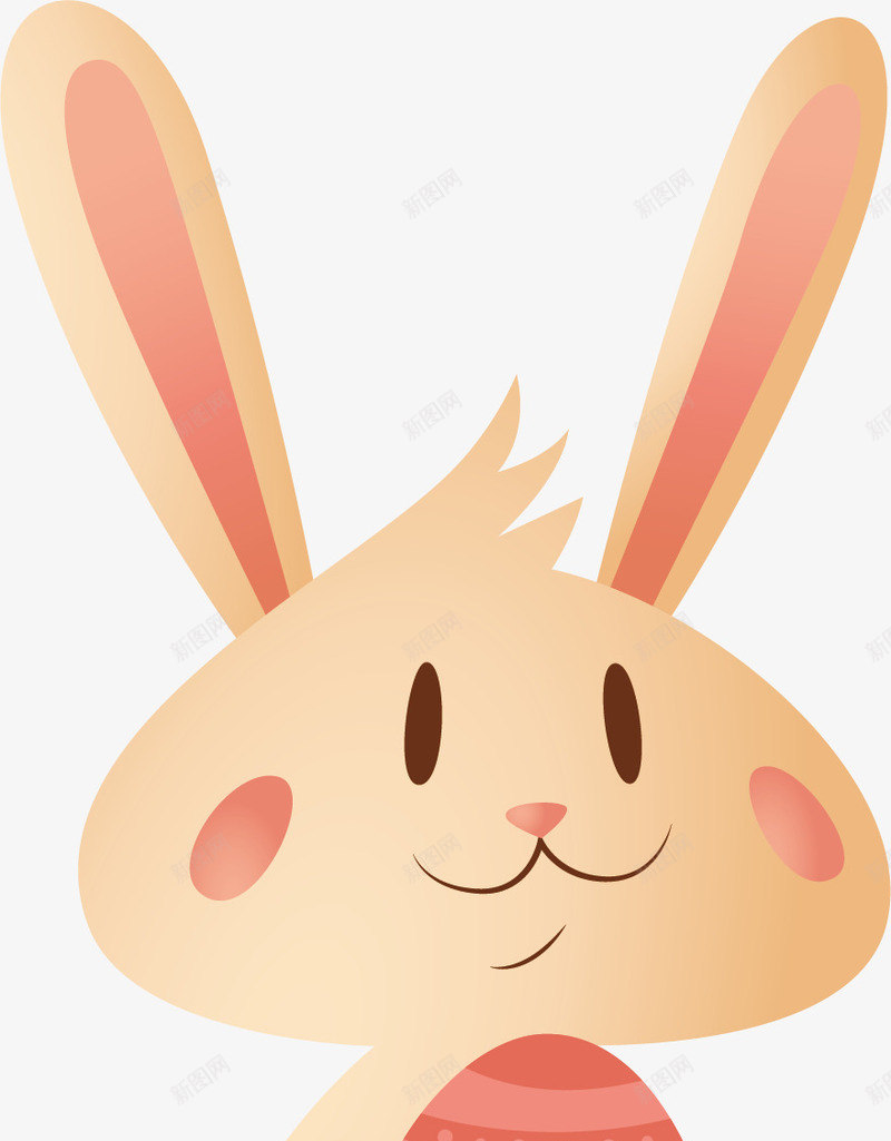 吃东西的小兔子矢量图ai免抠素材_新图网 https://ixintu.com 动物 卡通手绘 可爱 吃饭 呆萌 红色 矢量图