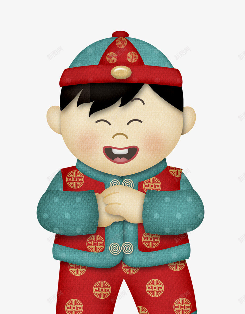 卡通古装抱拳作揖小男孩psd免抠素材_新图网 https://ixintu.com 中国风 作揖 免抠PNG 卡通 双手作揖 古装 手绘 抱拳手势