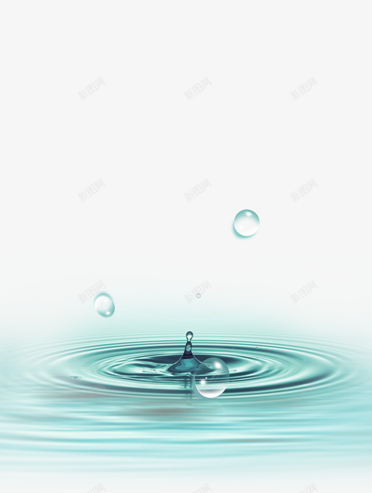 蓝色纯净水珠透明png免抠素材_新图网 https://ixintu.com 水珠 纯净 蓝色 设计 透明