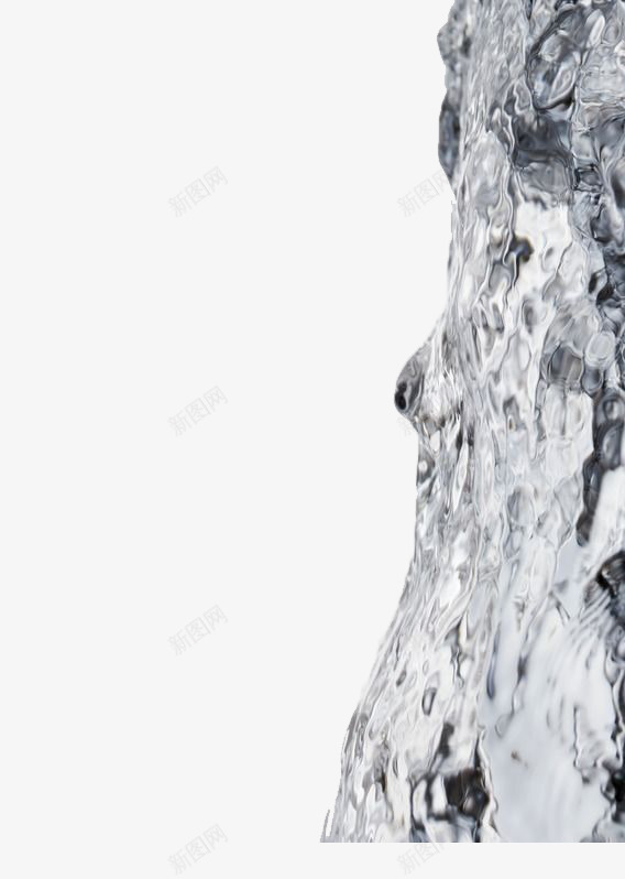 流动的透明水柱png免抠素材_新图网 https://ixintu.com 丝带 动感 水 水柱 水滴 泉 流动 涌泉