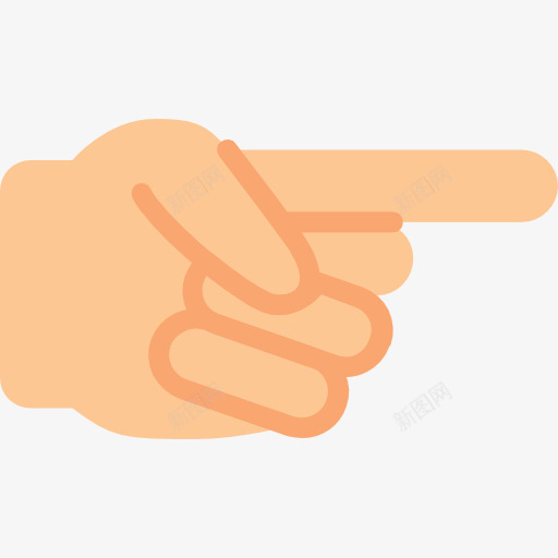 指向右图标png_新图网 https://ixintu.com 向右看 手势 手和手势 手指 指向右 接口方面