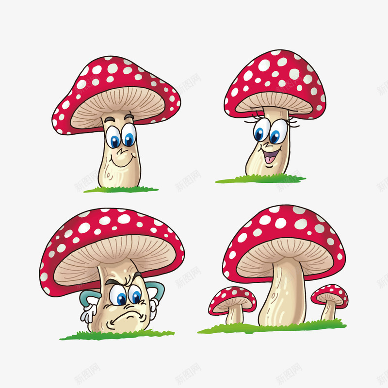 卡通蘑菇png免抠素材_新图网 https://ixintu.com 粉红色蘑菇 蘑菇 蘑菇人 蘑菇小人