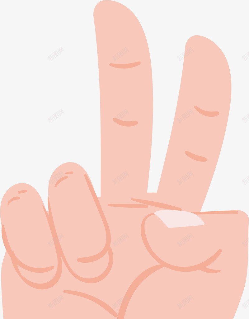 手势胜利卡通png免抠素材_新图网 https://ixintu.com yeah 伸食指 六六大顺 创意 卡通 手势三 手势六 手势胜利 手掌 竖大拇指