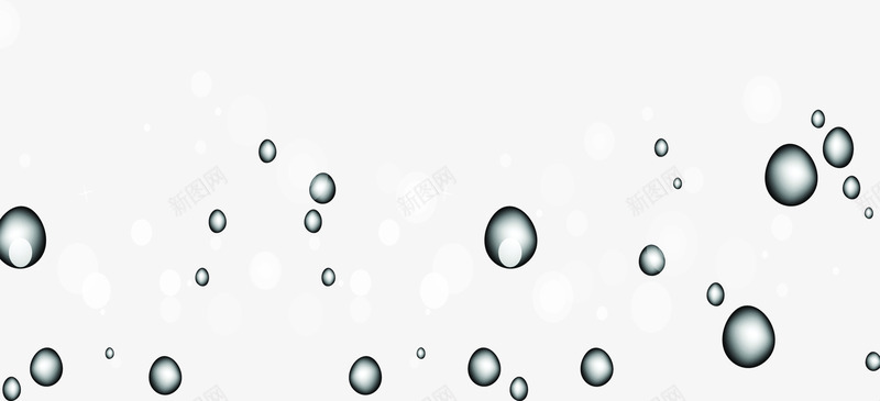黑色淡雅可爱水珠png免抠素材_新图网 https://ixintu.com 可爱 水珠 淡雅 黑色