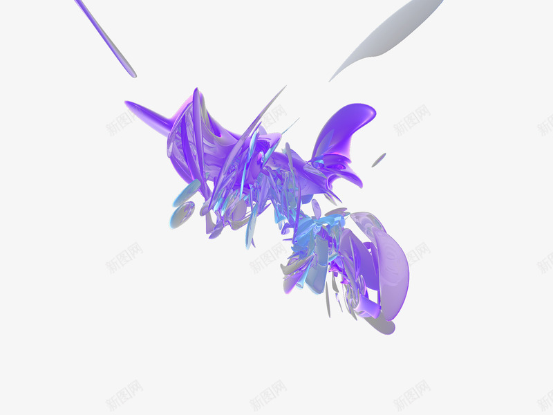 炫彩图案光影线png免抠素材_新图网 https://ixintu.com 光影特效 抽象背景 特效 科技元素 艺术