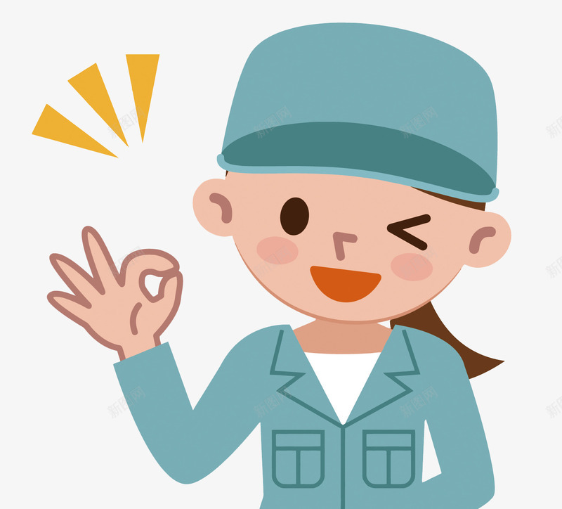 比OK手势的工人矢量图eps免抠素材_新图网 https://ixintu.com OK 上班族 卡通 工人PNG矢量图 工人免扣PNG图 手绘 矢量OK手势 矢量图