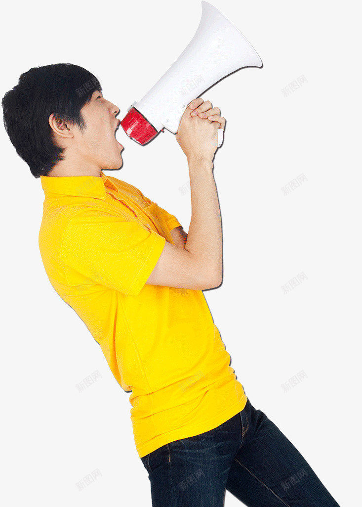 男子喇叭大吼png免抠素材_新图网 https://ixintu.com 喇叭 大吼 宣传 广告 男子
