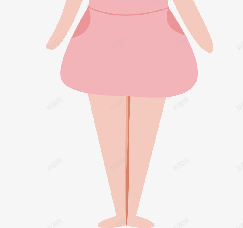 粉红背带连衣裙png免抠素材_新图网 https://ixintu.com 可爱风 小兔子 矢量素材 背带裙 连衣裙