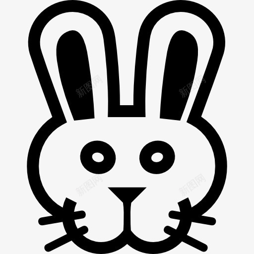 兔子面前图标png_新图网 https://ixintu.com 兔子 动物 动物面前 哺乳动物 头 脸 额