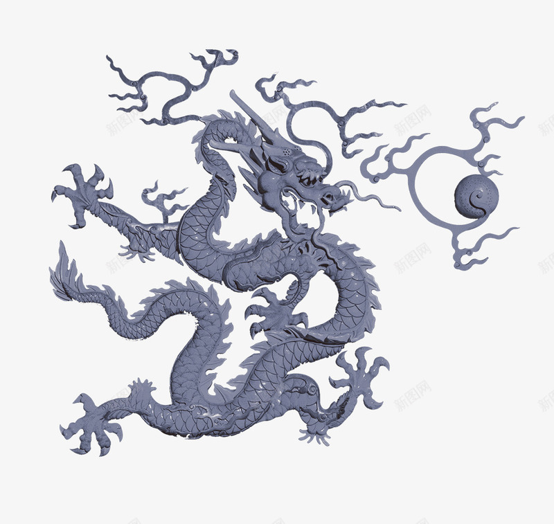 浮雕龙追日png免抠素材_新图网 https://ixintu.com PSD分层 免费PNG 创意设计 太阳 浮雕 龙